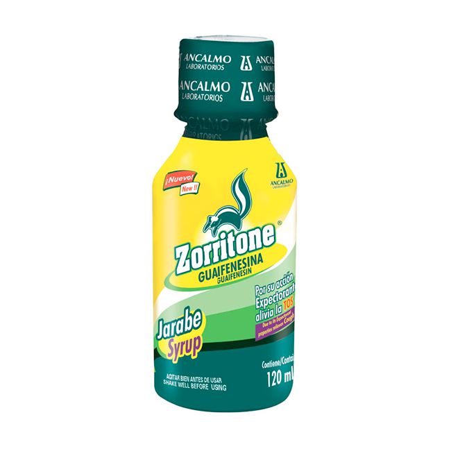 Zorritone Jarabe Tradicional Guaifenesina 120ml: Alivio Eficaz para la Gripe y la Tos