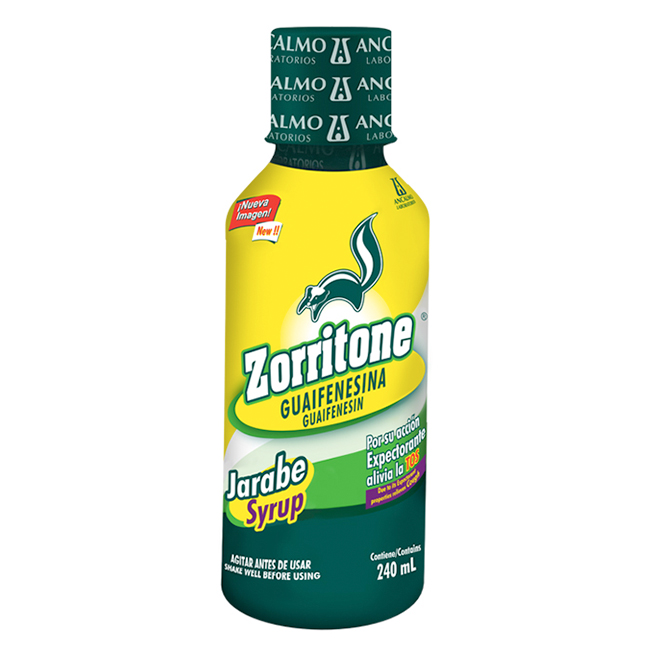 Zorritone Jarabe Tradicional Guaifenesina 240ml: Alivio Completo para la Gripe y la Tos