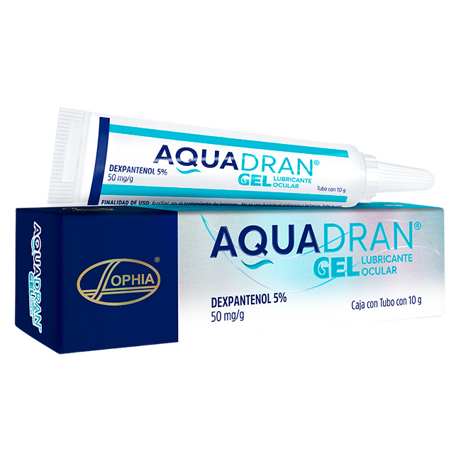 Aquadran Dexpantenol 5%: Gel Lubricante Ocular para Regeneración Corneal