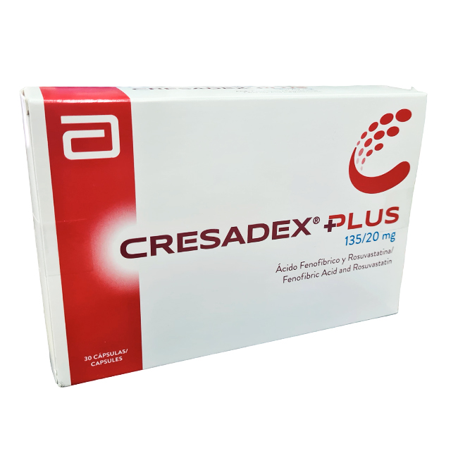 Cresadex Plus 135/20mg Ácido Fenofíbrico y Rosuvastatina