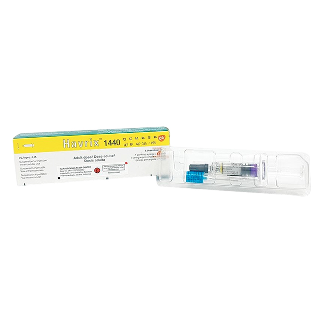 Havrix 1440 Adult Vacuna contra infección por el virus de la Hepatitis GSK