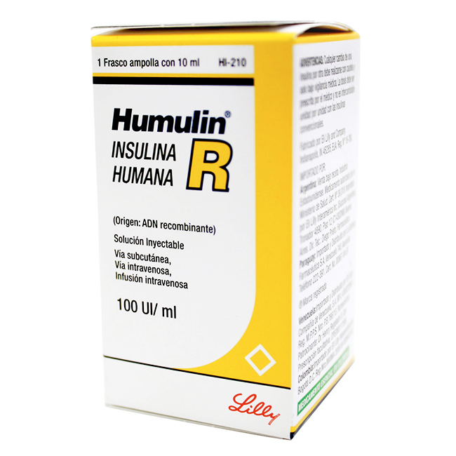Humulin R 100UI/ml Solución Inyectable 10ml