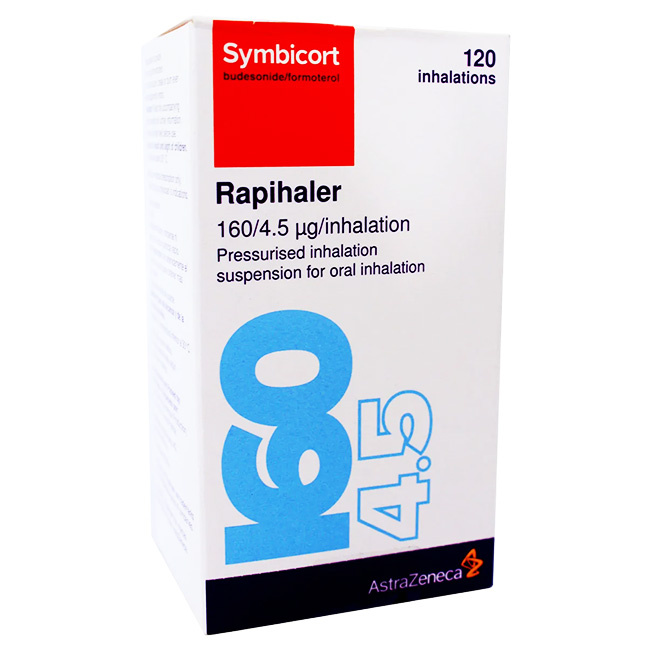 Symbicort Rapihlaer 160/4.5 mcg 120 Inhalaciones Tratamiento del Asma