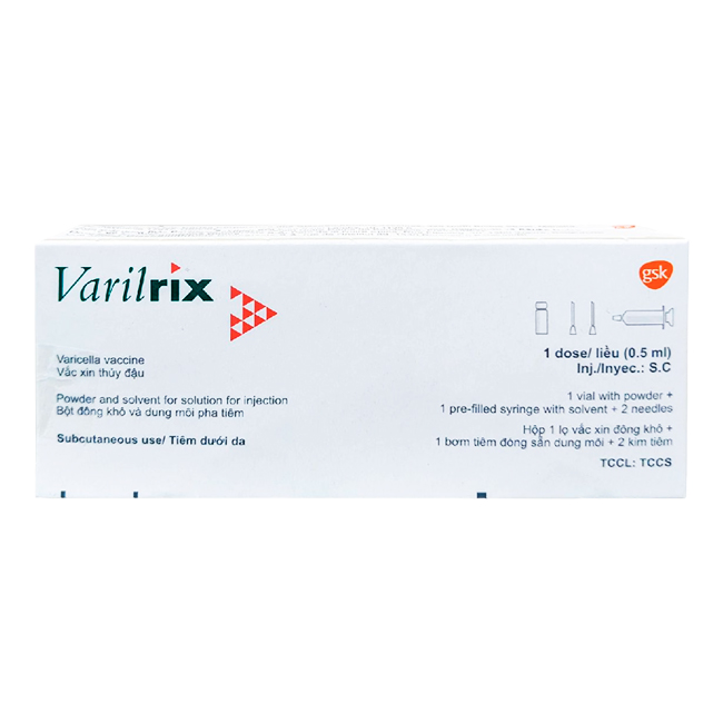 Varilrix Vacuna proteger contra la Varicela (virus vivos) GSK