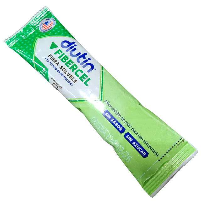 Diutin Fibercel Sachets 5g Fibra Soluble para un Tránsito Intestinal Saludable