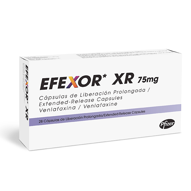 Efexor XR 75mg Tratamiento Eficaz para la Depresión, Ansiedad y Trastorno de Pánico