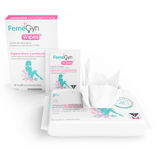 FemeGyn Wipes: Toallitas de Higiene Íntima con Aceite de Árbol de Té