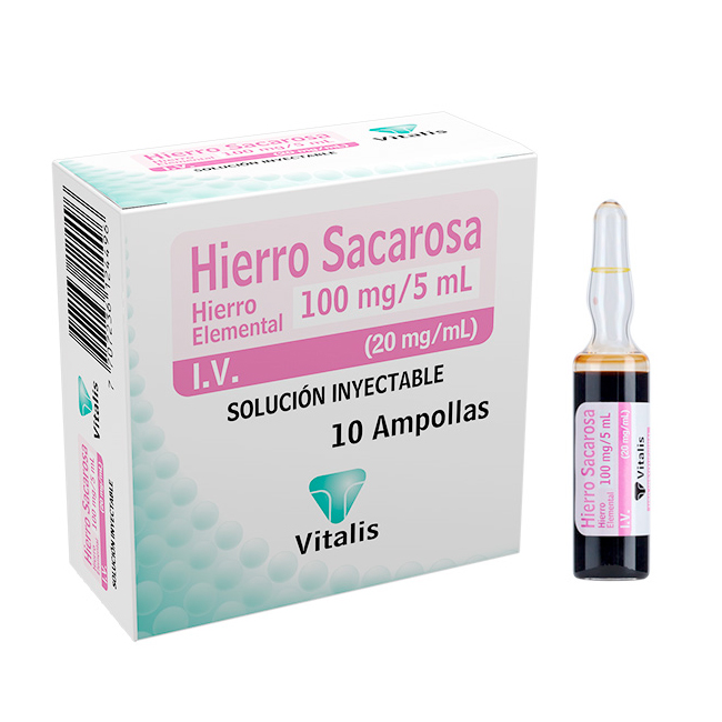 Hierro Sacarosa Inyectable - Tratamiento para la Anemia por Deficiencia de Hierro