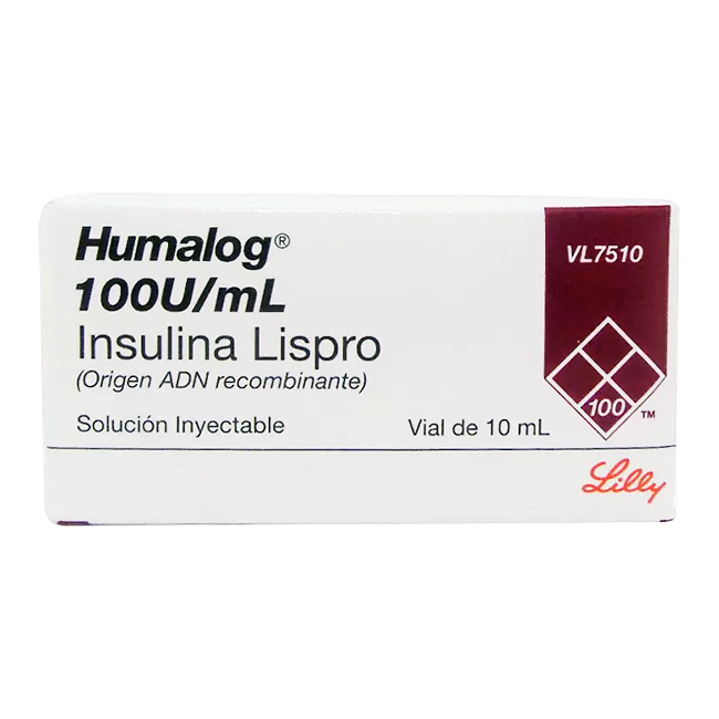 Humalog Insulina Lispro 100UI/ml 1Vial de 10ml