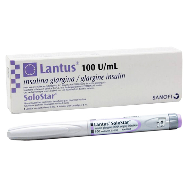 Lantus Solostar: Insulina Glargina 100 U/mL para Control Prolongado de la Diabetes