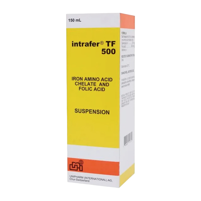 Intrafer TF-500 Suspensión Oral - Suplemento Antianémico para Todas las Edades