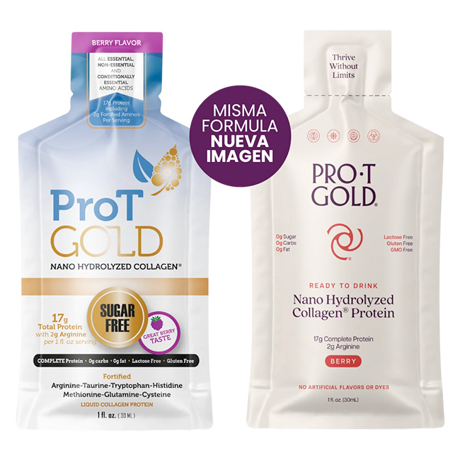 ProT Gold Liquid Collagen Protein Shot Sabor Berry
