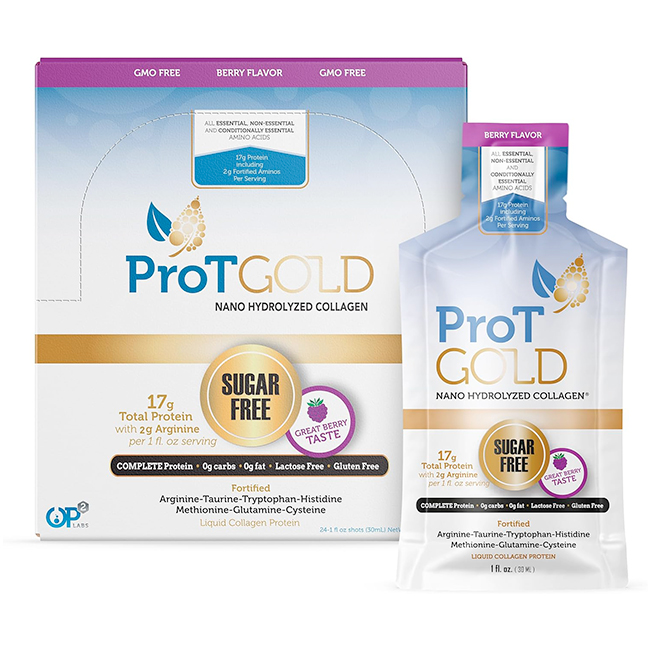 ProT Gold Liquid Collagen Protein Shot Sabor Berry