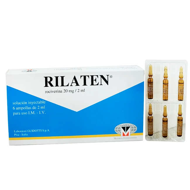 Rilaten 20mg Inyectable 2ml Tratamiento de Espasmos y Discinesias