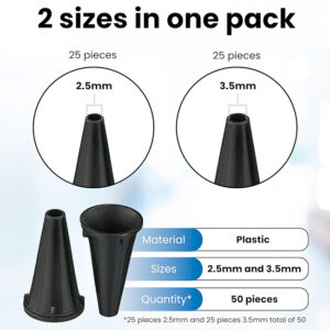 Zyrev ZetaLife Fundas Desechables para Otoscopio Compatibles con Adultos y Niños - Imagen 5