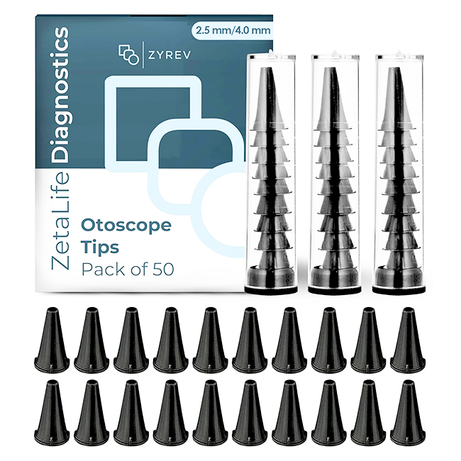 Zyrev ZetaLife Fundas Desechables para Otoscopio Compatibles con Adultos y Niños