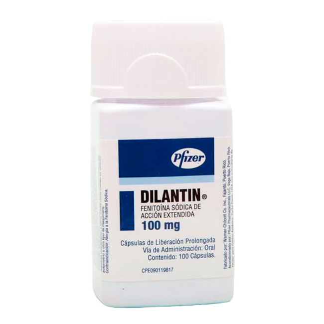 Dilantin Cápsulas 100mg Anticonvulsivo Eficaz para el Control de Convulsiones
