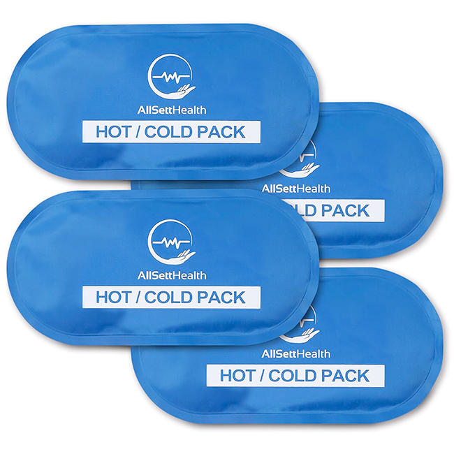 Paquetes de Hielo Reutilizables de Gel Frío y Caliente Set de 4 Unidades