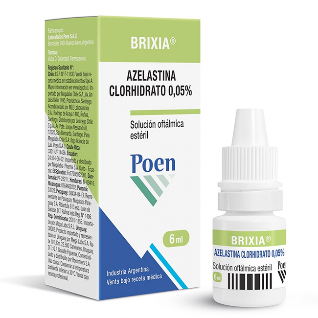 Brixia Solución Oftálmica 0.05% Tratamiento para Alergias Oculares 6ml