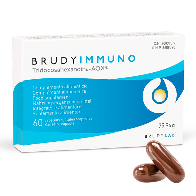Brudyimmuno - 60 Cápsulas de DHA y Vitaminas para el Refuerzo del Sistema Inmunológico