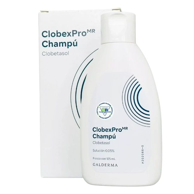 Clobexpro Champú Clobetasol 0.05% Tratamiento para Psoriasis y Dermatitis 125ml