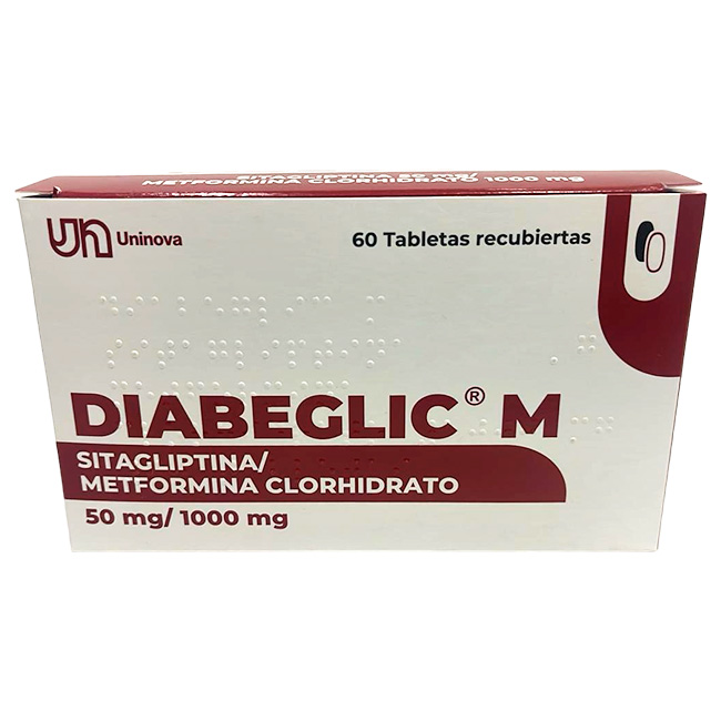 Diabeglic M 50/1000mg Comprimidos para Control de Diabetes Tipo 2