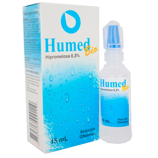 Humed Bio Solución Oftálmica 0.3% Alivio para la Sequedad Ocular 15ml