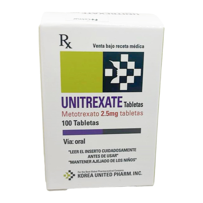 Unitrexate 2.5mg Tratamiento Inmunosupresor y Quimioterapéutico