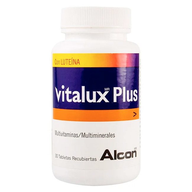 Vitalux Plus Suplemento para el Cuidado de la Visión con Omega-3 y Luteína