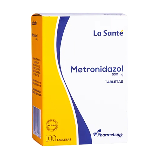 Metronidazol 500mg Antiparasitario en Tabletas