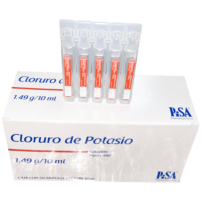 Cloruro de Potasio Solución Inyectable 1,49 g/10 ml