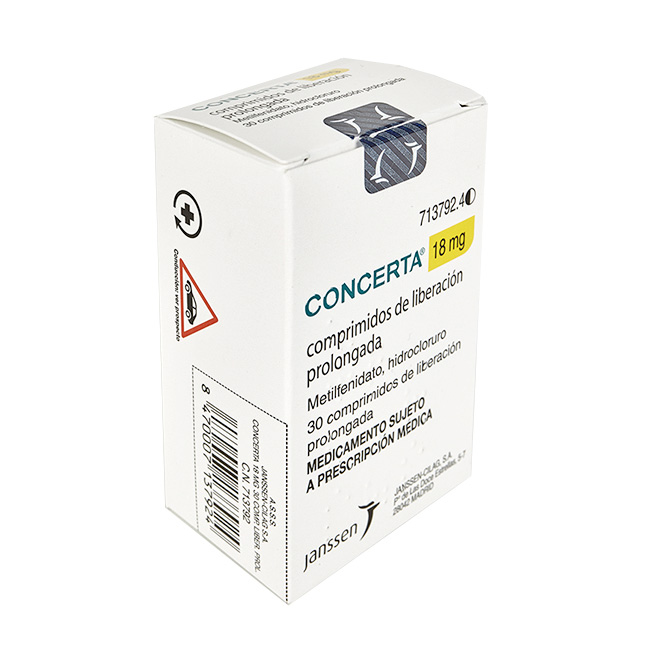 Concerta 18mg Tratamiento de Liberación Prolongada para el TDAH