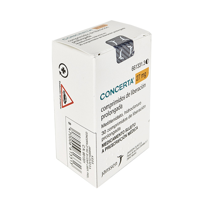 Concerta 27mg Tratamiento de Liberación Prolongada para el TDAH