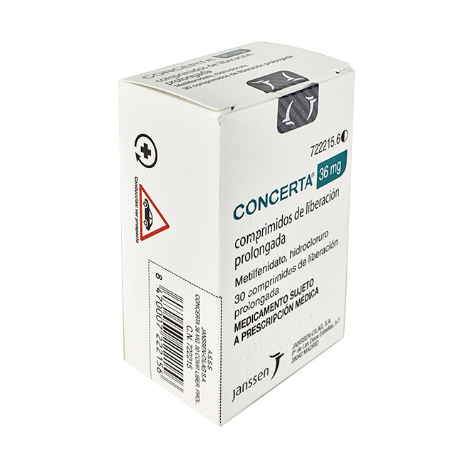 Concerta 36mg Tratamiento de Liberación Prolongada para el TDAH