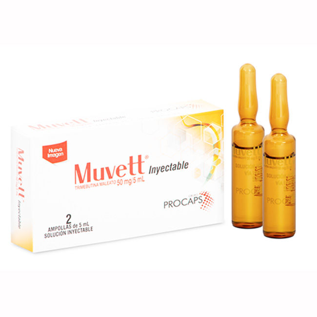 Muvett Inyectable 50mg/5ml Solución para Trastornos Gastrointestinales