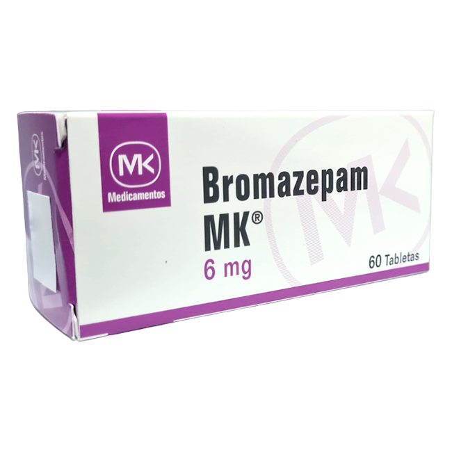 Bromazepam MK 6mg Tratamiento para Ansiedad, Estrés y Trastornos del Sueño