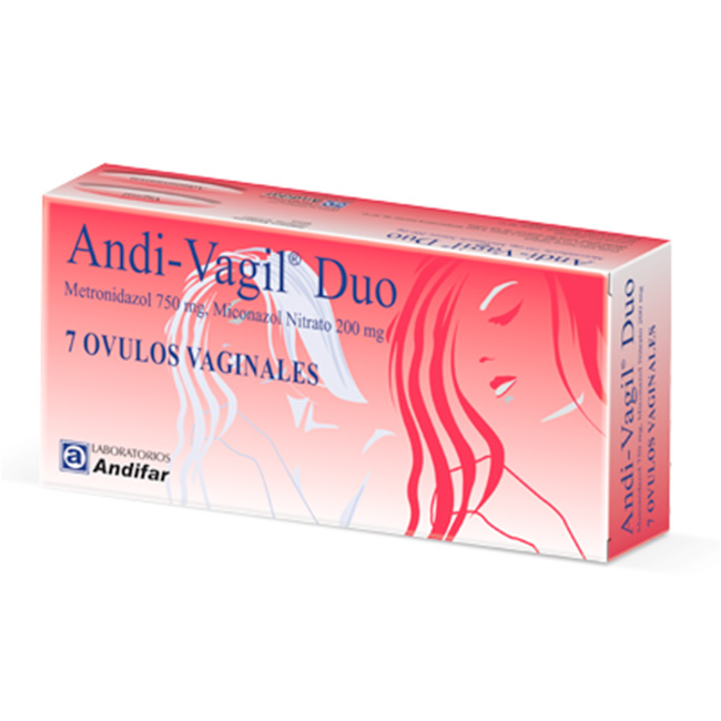 Andi-Vagil Óvulos Tratamiento Combinado para Infecciones Vaginales Inespecíficas