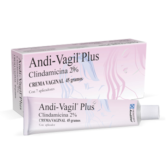 Andi-Vagil Clindamicina 2% Tratamiento Tópico para Vaginosis Bacteriana