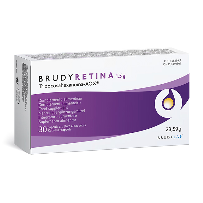 Brudy Retina Complemento Alimenticio para la Salud Visual y el Estrés Oxidativo Ocular 30 Cápsulas