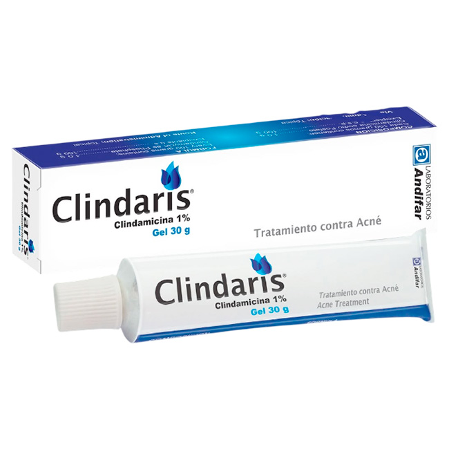 Clindaris 1% Gel Tópico 30g Tratamiento Antibiótico para el Acné