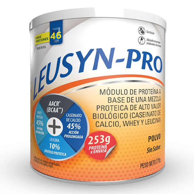 Leusyn-Pro 275g Mezcla Especializada de Proteínas con Leucina para Síntesis Muscular y Recuperación Nutricional