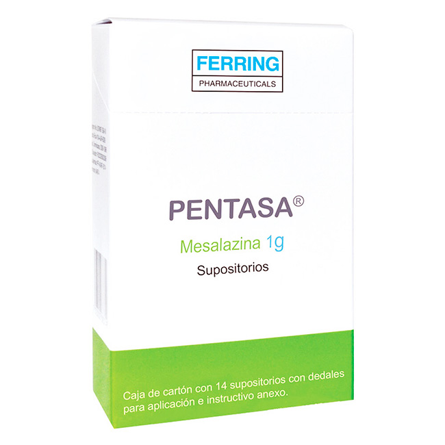 Pentasa 1G Supositorios – Tratamiento para Proctitis Ulcerosa