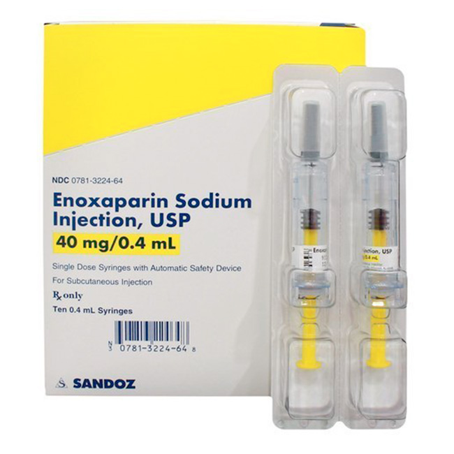 Sandoz Enoxaparin 40mg/0.4ml Anticoagulante Inyectable en Jeringa Prellenada