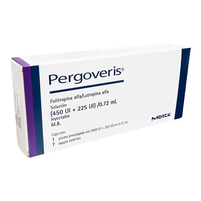 Pergoveris 450/225UI Folitropina Alfa + Lutropina Alfa Recombinantes
