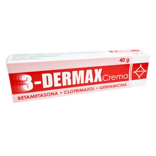 3-Dermax® Crema 40g Tratamiento Tópico Antiinflamatorio, Antibiótico y ...
