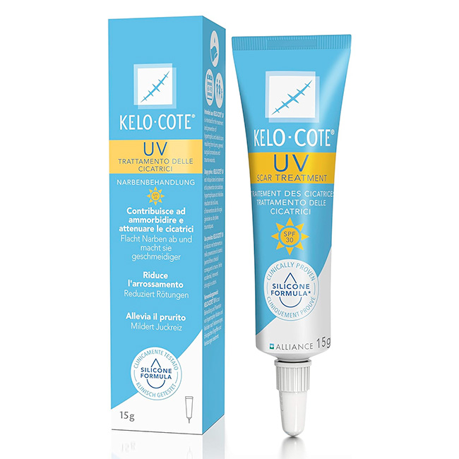 Kelo-Cote Gel UV 15g Tratamiento para Cicatrices con Protección Solar SPF 30