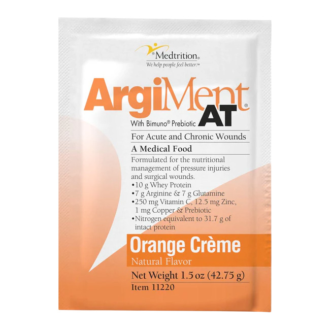 ArgiMent AT Orange Crème 42.75g Suplemento Nutricional para Heridas Agudas y Crónicas