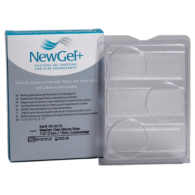 NewGel+ Clear Banda de Silicona NG-30133 (1”x3”) 3 unidades
