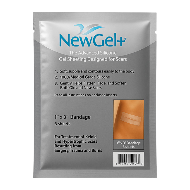 NewGel+ Clear Banda de Silicona NG-30133 (1”x3”) 3 unidades