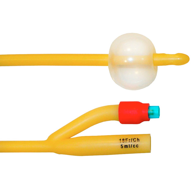 Sonda Foley de Látex 14FR con Balón 5ml Para Dama